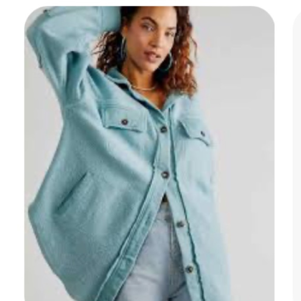 NEW Free People Ruby Jacket in Blue